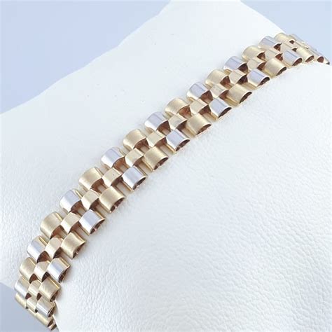 white gold rolex style bracelet|rolex gold bracelet replacement.